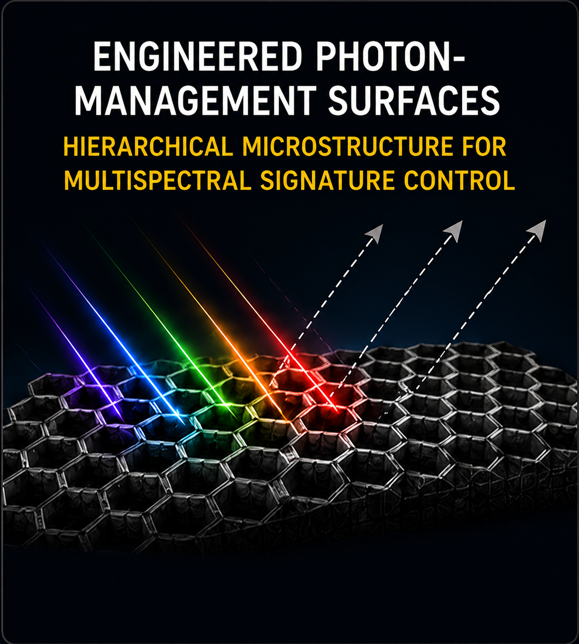 Engineered photon-management surfaces interacting with incoming light